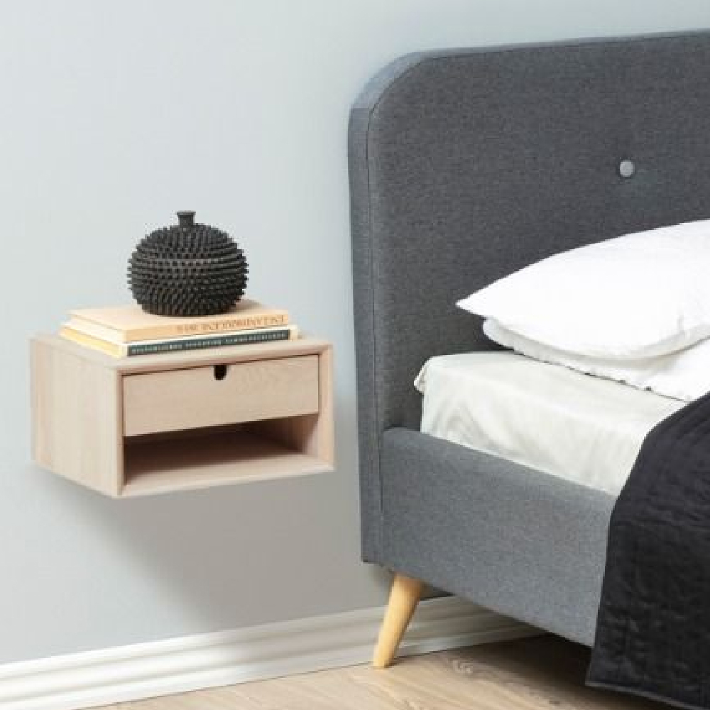 Read more about Cardiff wooden bedside cabinet with 1 drawer in oak