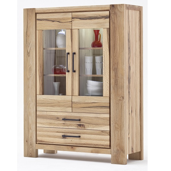 Sussex Display Solid Wild Oak With Led Light Furniture in Fashion