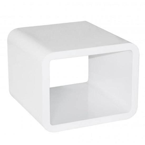 Cariel High Gloss Lamp Table Square In White