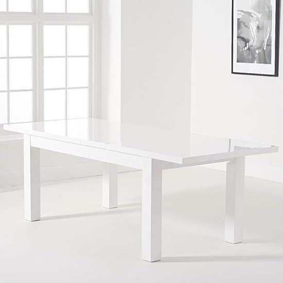 Carino Extending High Gloss Dining Table In White_2