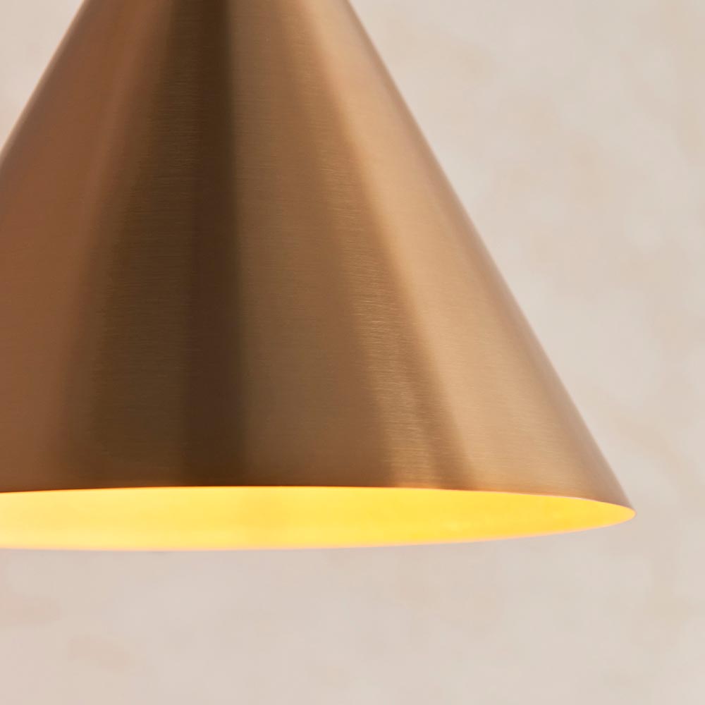 Carlisle Metal Pendant Ceiling Light In Antique Brass