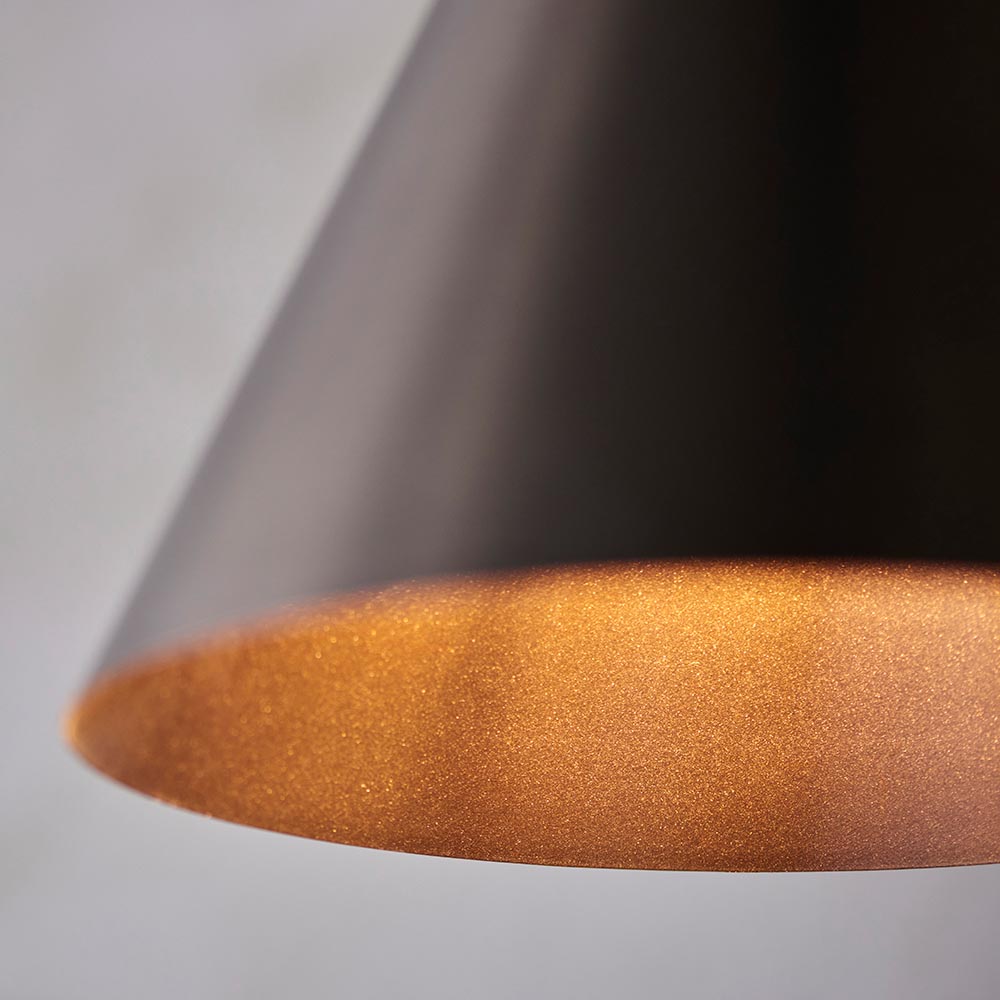Carlisle Metal Pendant Ceiling Light In Antique Bronze