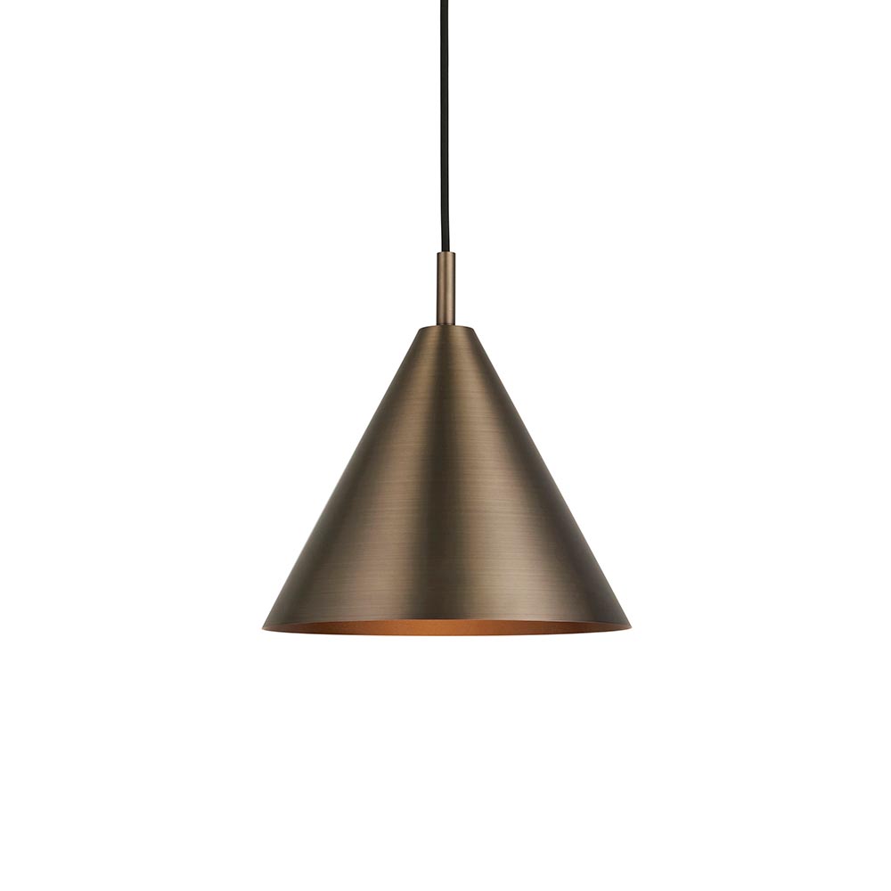 Carlisle Metal Pendant Ceiling Light In Antique Bronze