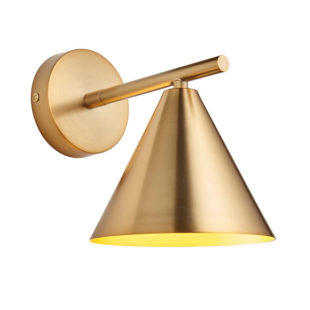 Carlisle Metal Wall Light In Antique Brass
