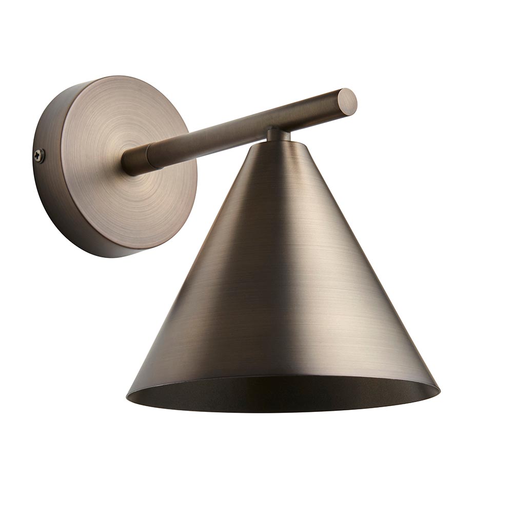 Carlisle Metal Wall Light In Antique Bronze