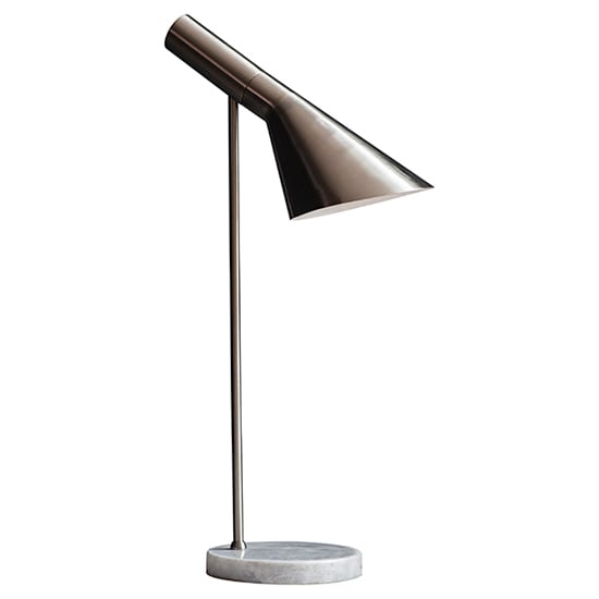 Carlo Metal Industrial Task Table Lamp In Brushed Chrome_2
