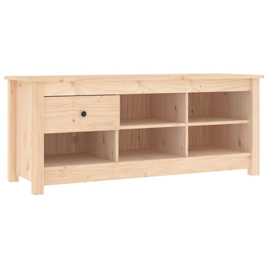 Carlsbad Pinewood Shoe Storage Bench In Natural