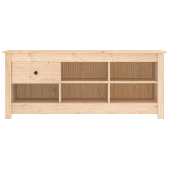 Carlsbad Pinewood Shoe Storage Bench In Natural