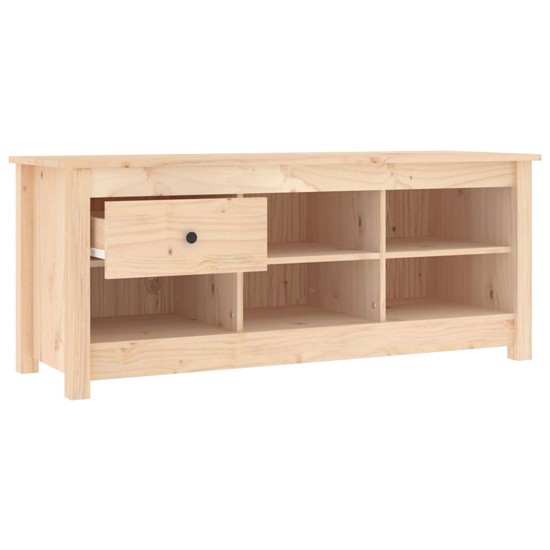 Carlsbad Pinewood Shoe Storage Bench In Natural