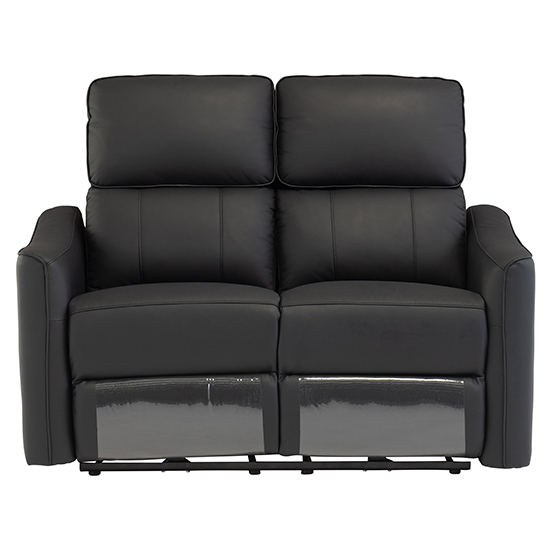 Read more about Carlton faux leather electric recliner 2 seater sofa in black