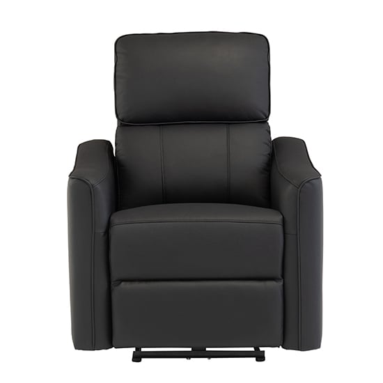 Read more about Carlton faux leather electric recliner armchair in black