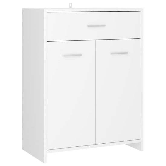 Carlton Wooden Bathroom With 2 Doors 1 Drawer In White