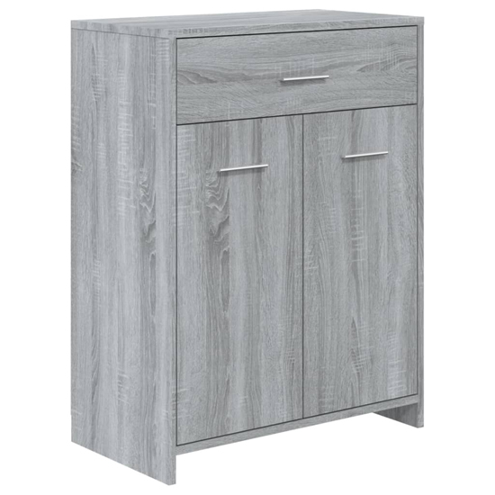 Carlton Wooden Bathroom Cabinet With 2 Doors In Grey Sonoma Oak