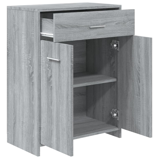 Carlton Wooden Bathroom Cabinet With 2 Doors In Grey Sonoma Oak