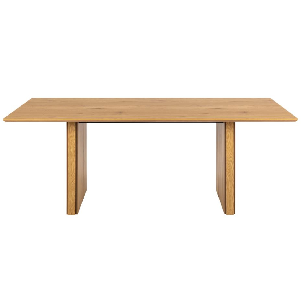 Carlton Wooden Rectangular Dining Table In Matt Oak