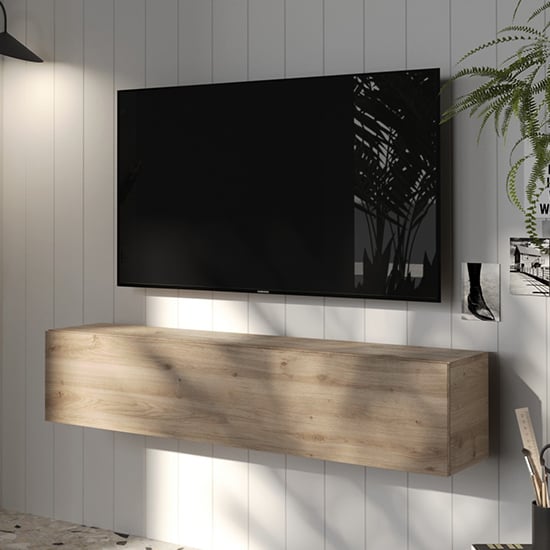 Read more about Carly wall hung wooden entertainment unit in cadiz