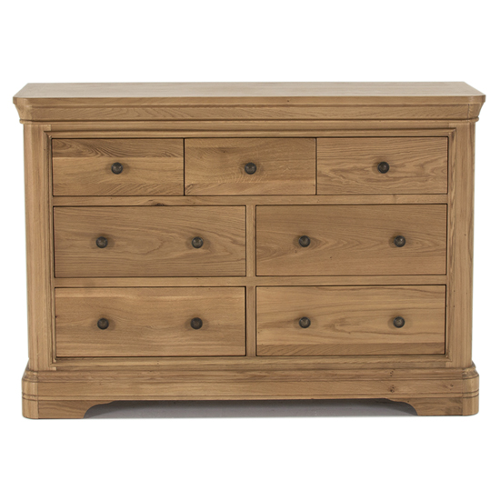 Carman Wooden Chest Of 7 Drawers In Natural thumbnail