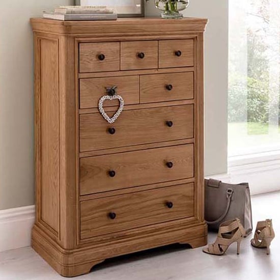 Carman Wooden Chest Of 8 Drawers In Natural
