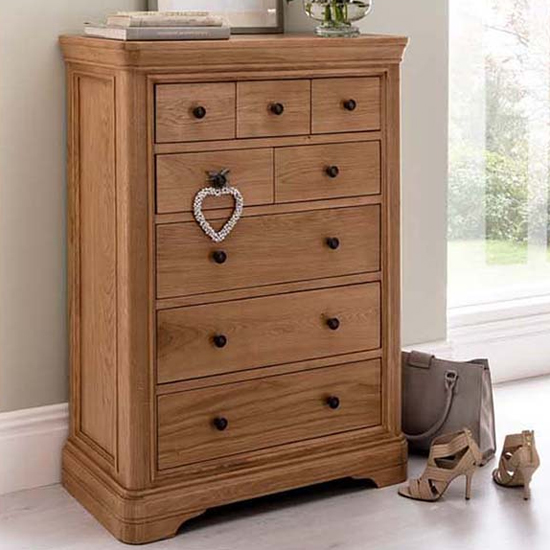 Carman Wooden Chest Of 8 Drawers In Natural thumbnail
