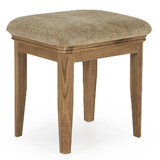 Product photograph of Carman Wooden Dressing Stool In Natural from Furniture in Fashion