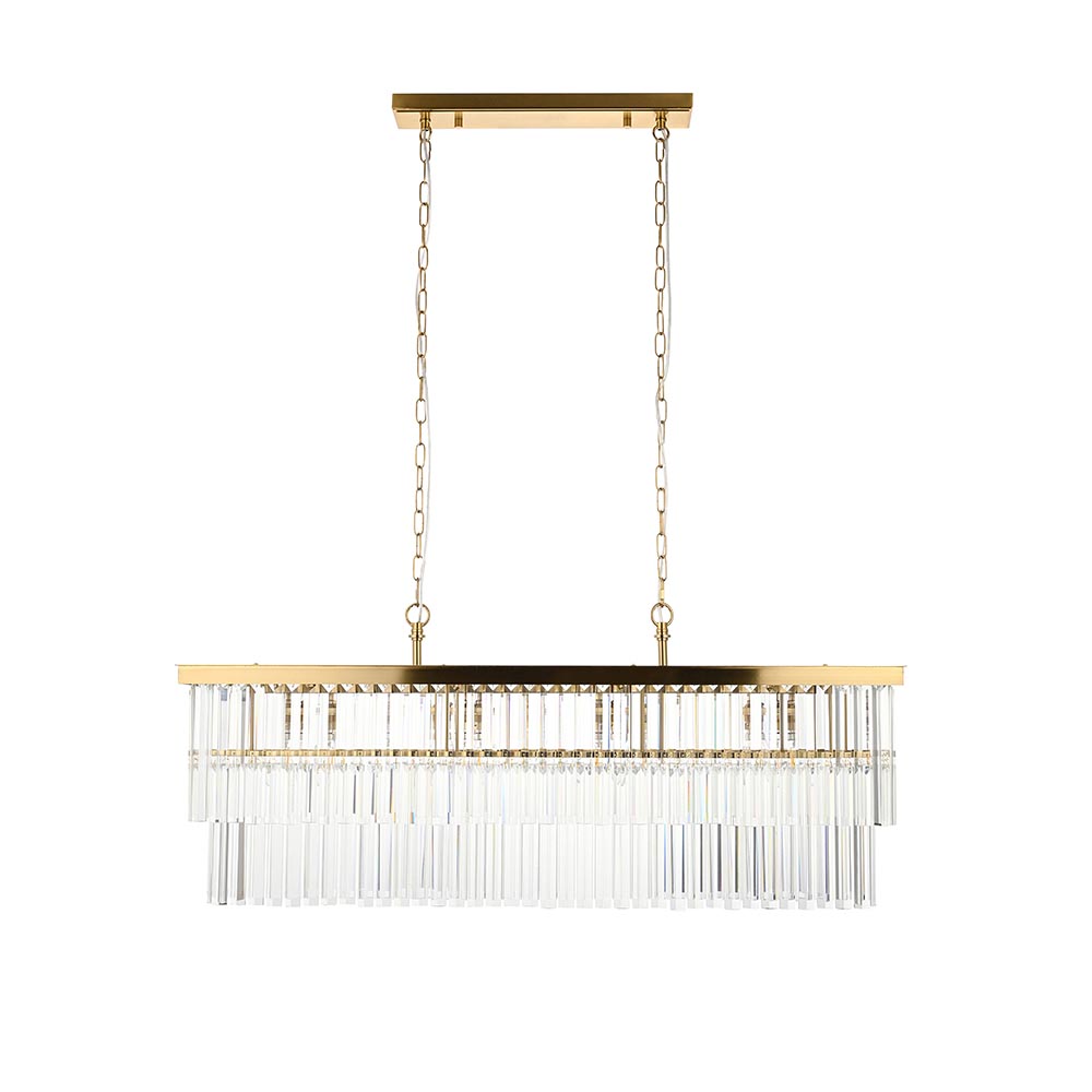 Carmel Glass Pendant Ceiling Light In Brushed Aged Brass