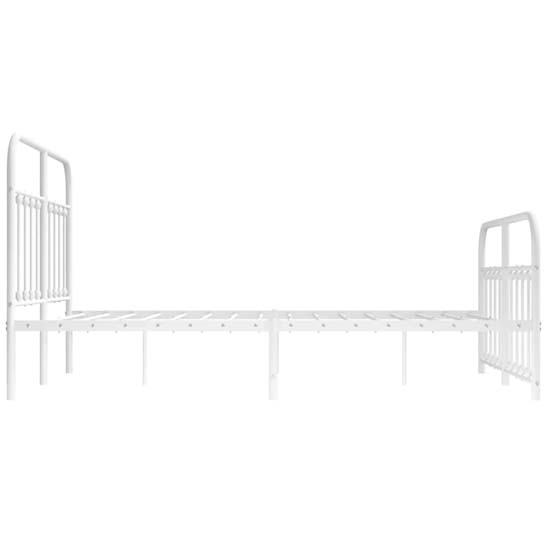 Carmel Metal Double Bed In White