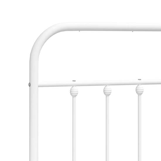 Carmel Metal Double Bed In White
