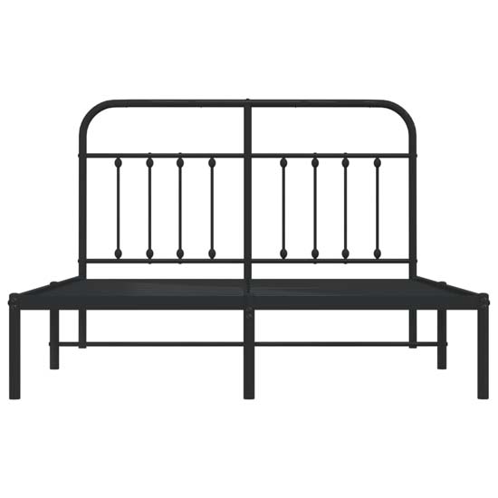 Carmel Metal King Size Bed With Headboard In Black