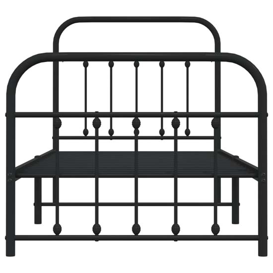 Carmel Metal Single Bed In Black