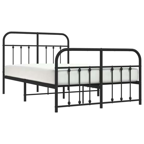 Carmel Metal Small Double Bed In Black