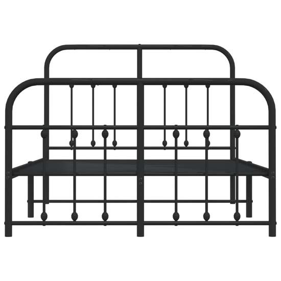 Carmel Metal Small Double Bed In Black