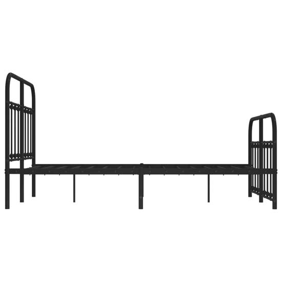 Carmel Metal Small Double Bed In Black