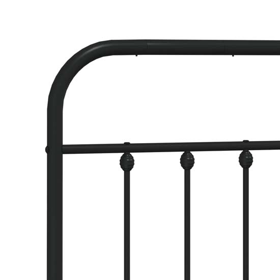 Carmel Metal Small Double Bed In Black