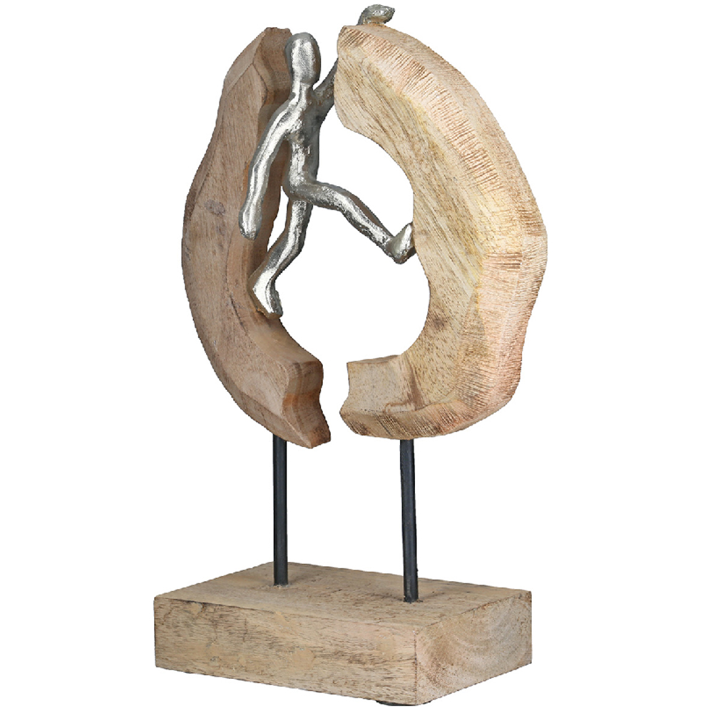 Carnation Aluminium Hang Around Sculpture In Natural