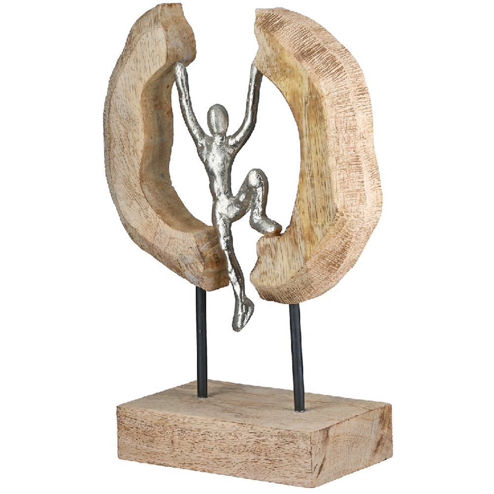 Carnation Aluminium Hang Around Sculpture In Natural