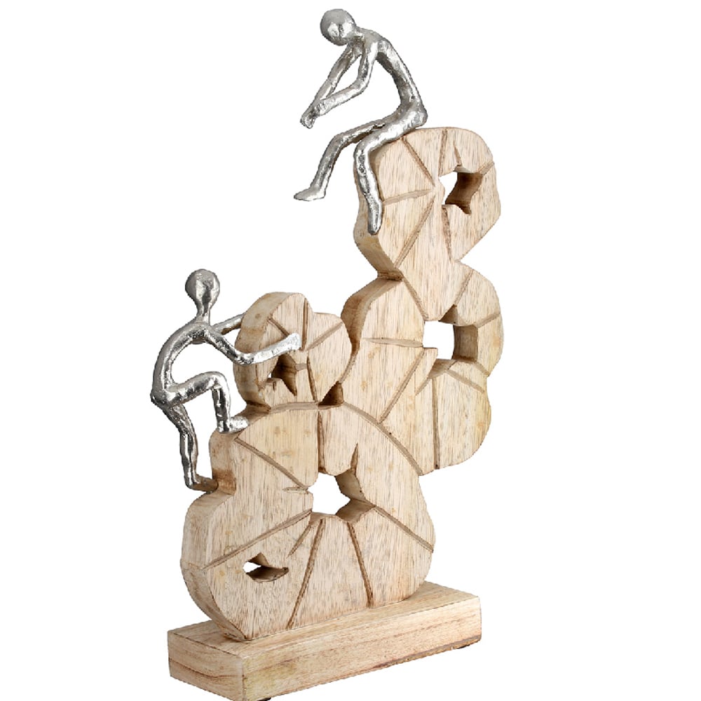 Carnation Aluminium To the Peak Sculpture In Natural