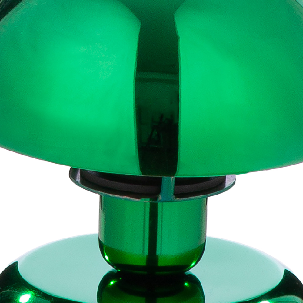 Carnation Iron Mushroom Table lamp In Shiny Green