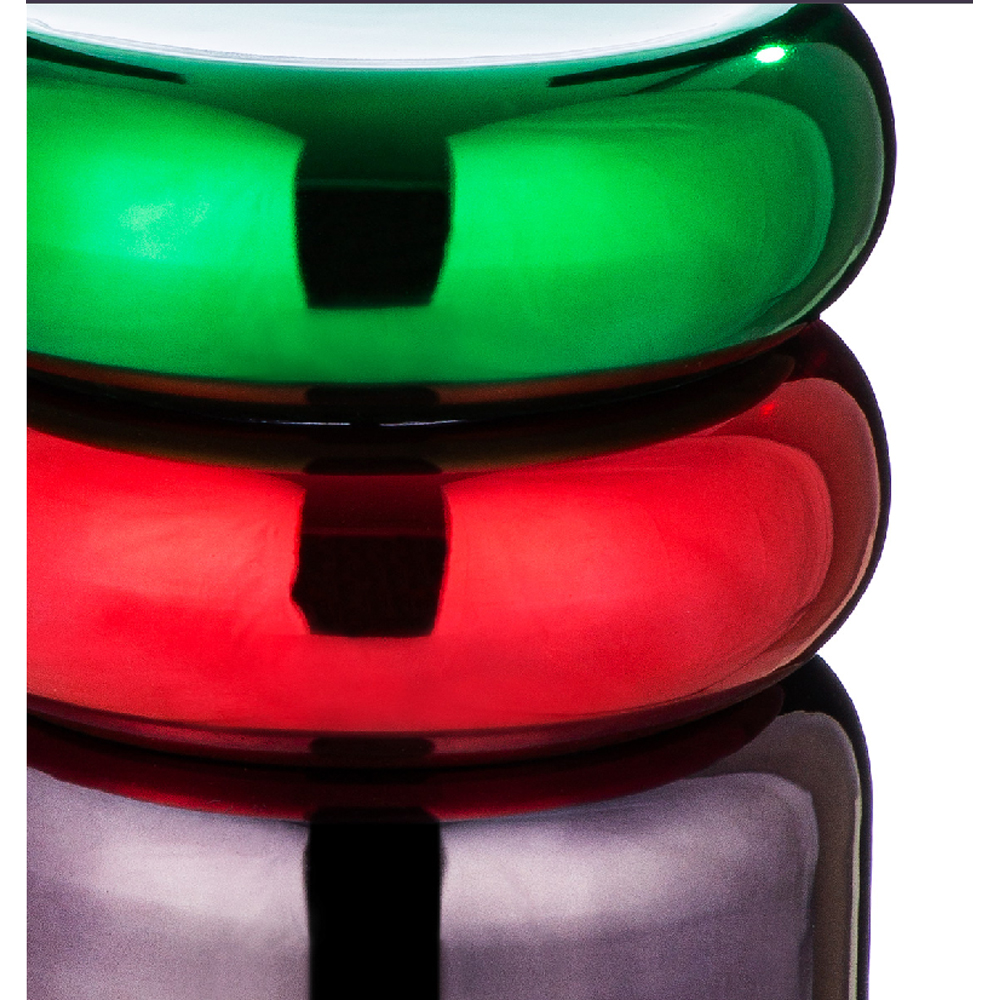 Carnation Iron Side Table In Multicolour