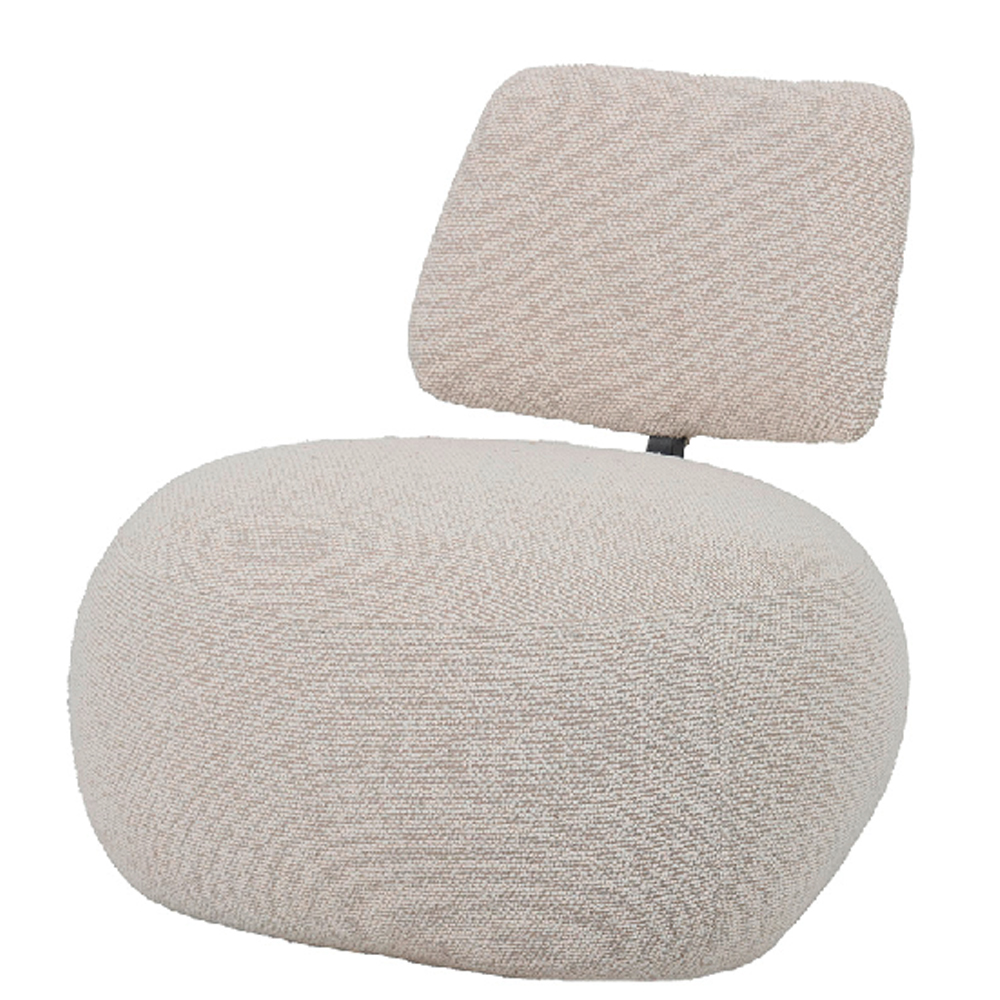 Carnation Polyester Bedroom Chair In Beige