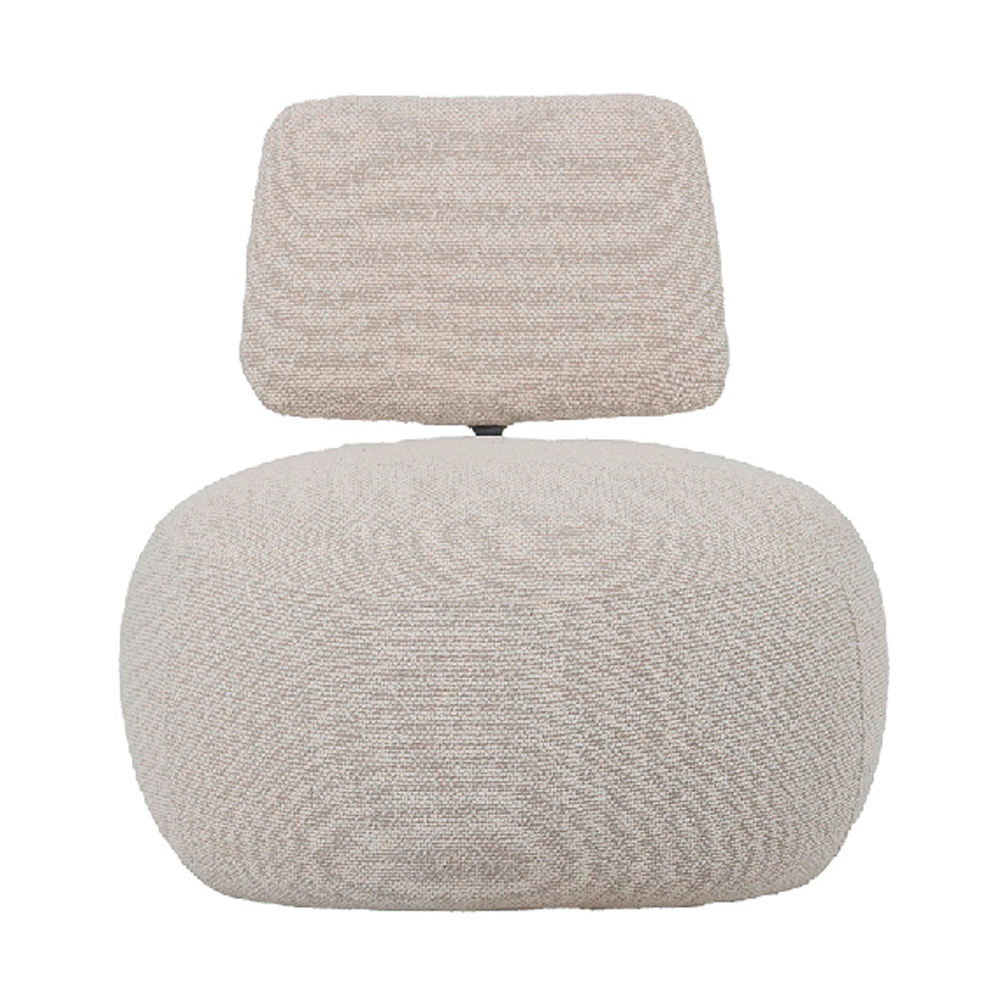 Carnation Polyester Bedroom Chair In Beige
