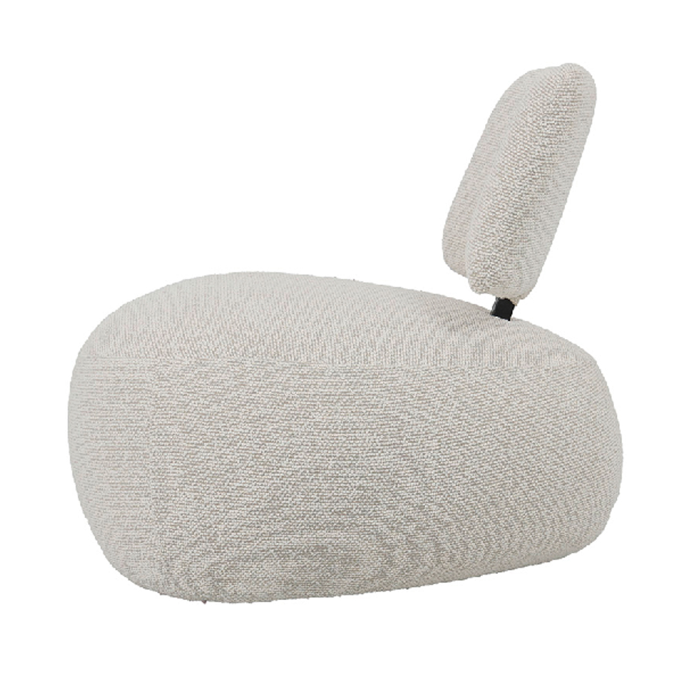 Carnation Polyester Bedroom Chair In Beige