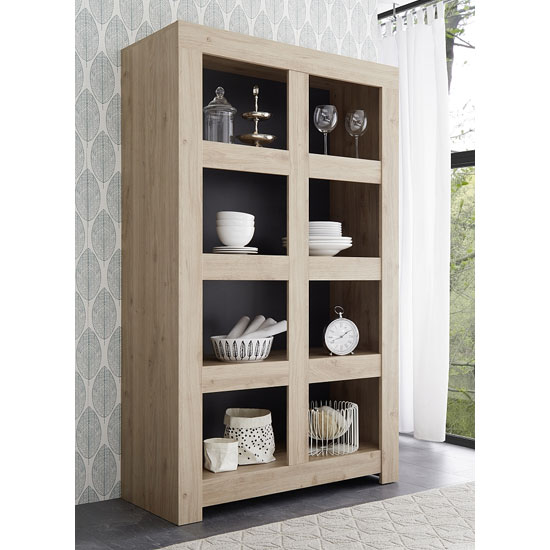 Photo of Carney contemporary bookcase in cadiz oak