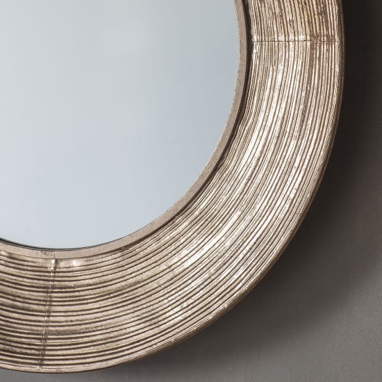 Caroline Round Wall Bedroom Mirror In Gold Frame