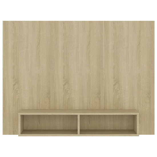 Caron Wooden Wall Entertainment Unit In Sonoma Oak