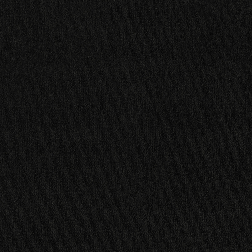 Caronia Plush Velvet U Shaped Corner Sofa In Black
