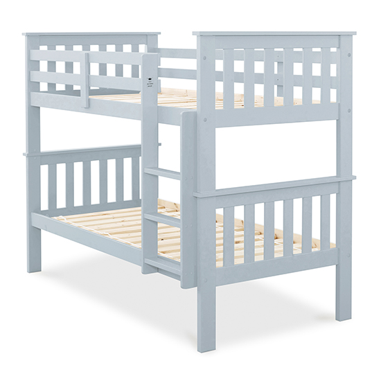 Carra Wooden Single Bunk Bed In Grey_6