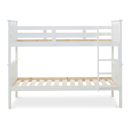 Carra Wooden Single Bunk Bed In White_6