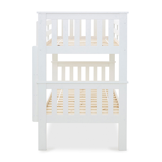 Carra Wooden Single Bunk Bed In White_7