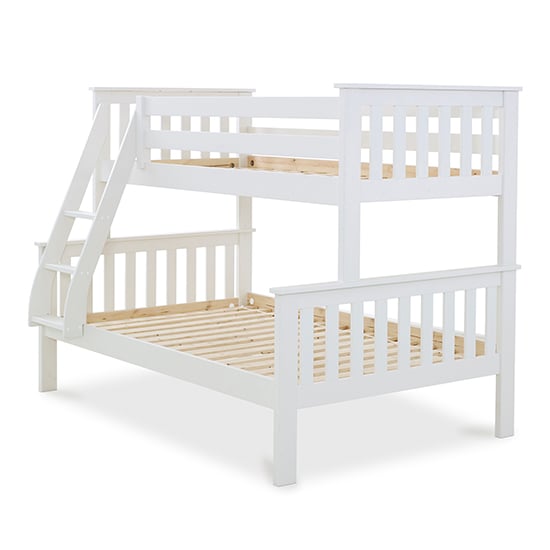 Carra Wooden Triple Bunk Bed In White_5