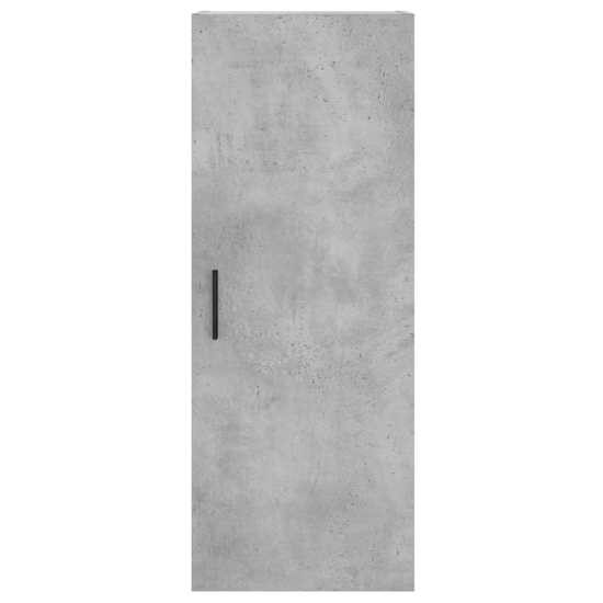 Carrara Wooden Wall Mounted Storage Cabinet In Concrete Effect